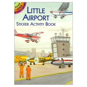 Little Airport Sticker Activity books keeps travling toddlers and preschoolers busy