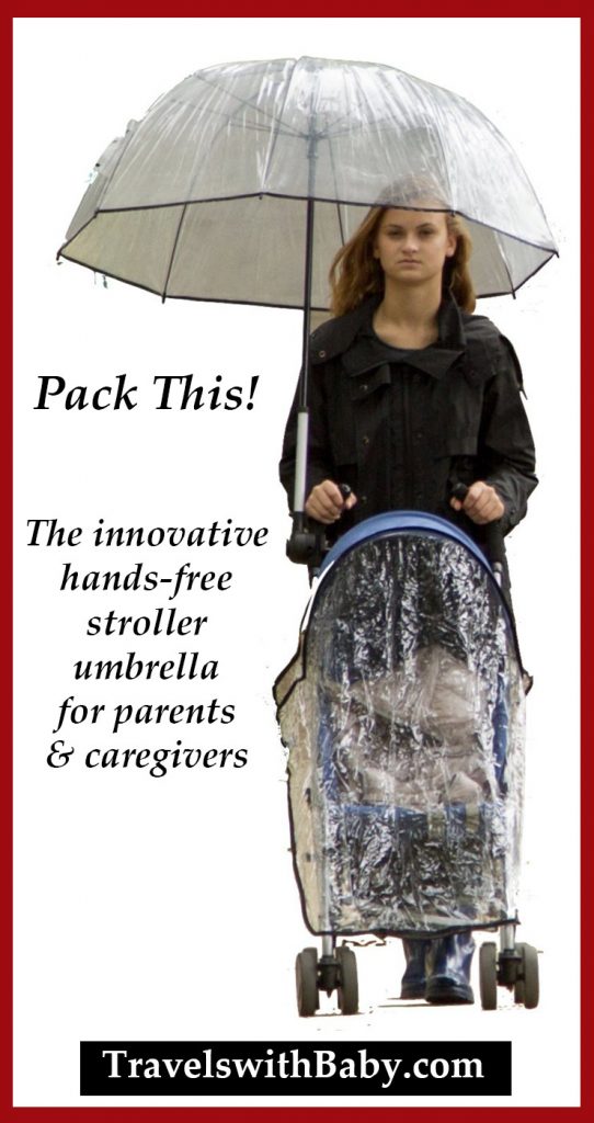 Pack This! "Bumbershoot" handsfree stroller umbrella for parents