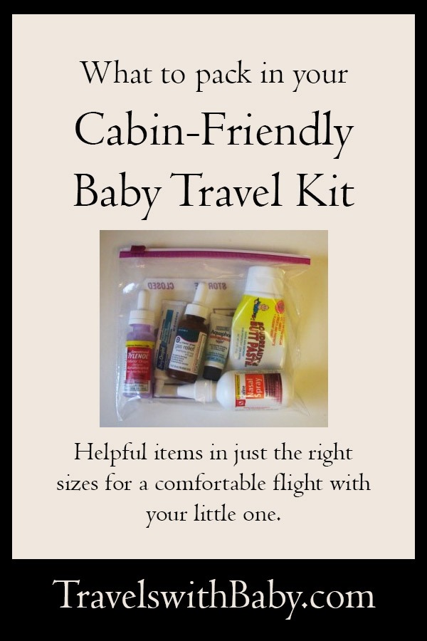 what to pack in a baby travel kit for airplane