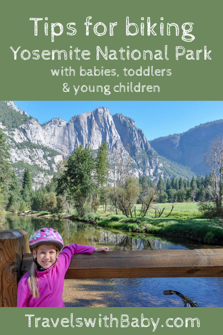 Tips for biking Yosemite National Park with a baby, toddler, or young